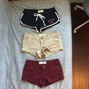 Hollister Shorts 3 Pack, like New